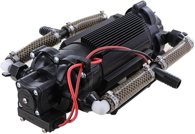 PENTAIR SHURFLO 4111-035 Power Twin Pump, 6.25 GPM, 45 PSI,12 Volt DC, Sprayer and Transfer Pump