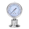 DERNORD Sanitary Pressure Gauge SS304, 2.5" Dial, 0-30 PSI, 1.5" Tri Clamp Bottom Mount
