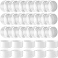 1" PVC Pipe End Cap Fitting, 30PCS SCH40 Furniture Grade PVC Pipe Cap Plug Adapter, White Pipe Slip End Caps Sockets for Built Furniture DIY Garden Shelf