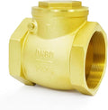 3"NPT Horizontal Brass Check Valve - Prevents Water Backflow, Suitable for Sewage Pumps & Air Compressors (DN80)