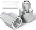 TAISHER 1PCS 304 Stainless Steel Compression Tube Pipe Fitting Connector, 1/4" Tube OD x 1/2" NPT Female Straight Adapter