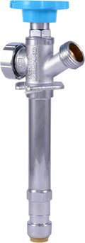 SharkBite 4 Inch Frost Free Sillcock, 1/2 x 3/4 Inch MHT, Push to Connect Brass Plumbing Fitting, PEX Pipe, Copper, CPVC, PE-RT, HDPE, 25743LF