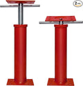 House Jacks for Leveling, 2 PCS Adjustable Jack Post 11"-17" Basement Floor Jack, Screw Floor Jack Post Supports Stabilizer Jacks for House Foundation, Stairs, Porches, Roof Beams