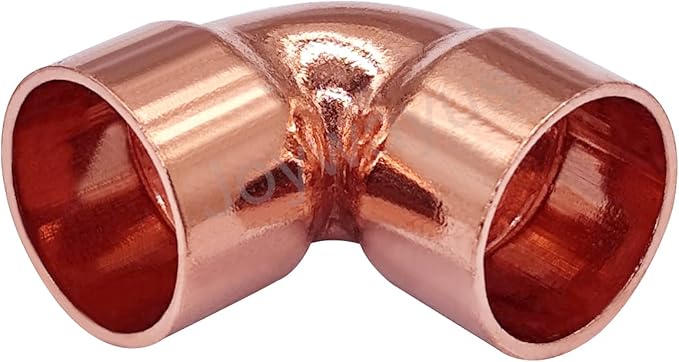 Joywayus 10PCS 3/4" Copper 90 Degree Elbow Coupling Sweat Solder Pipe Fitting Pressure Plumbing Solder Connection