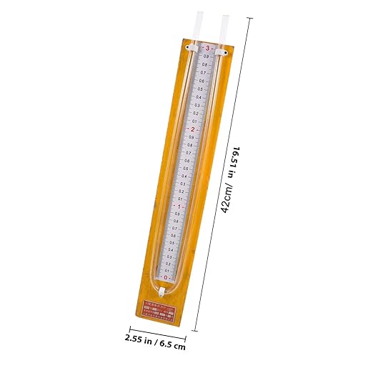 U-Shaped Stainless Steel Differential Pressure Gauge 0- Easy-Read Markings for Home and Industrial Use