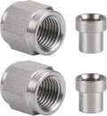 3AN Hardline Stainless Steel Tube Nut and Sleeve Fitting for 3/16" OD Tubing, 2 Sets