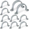 10pcs 2 Inch PVC Pipe Straps, 2-Hole Plastic Pipe Clamp, Conduit Clamp for Reinforcing Pipes, Conduits and Tubes