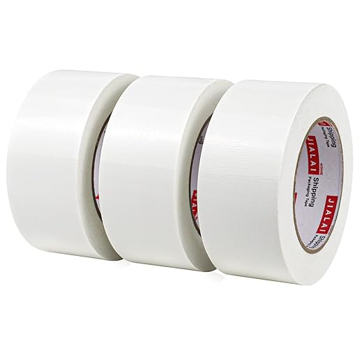 Duct Tape Heavy Duty - White Tape Duct 2 Inches x 30 Yards 3 Pack, 8.27 mil, Strong, Flexible, No Residue, All-Weather and Tear by Hand - for Repairs, Industrial, Professional Use