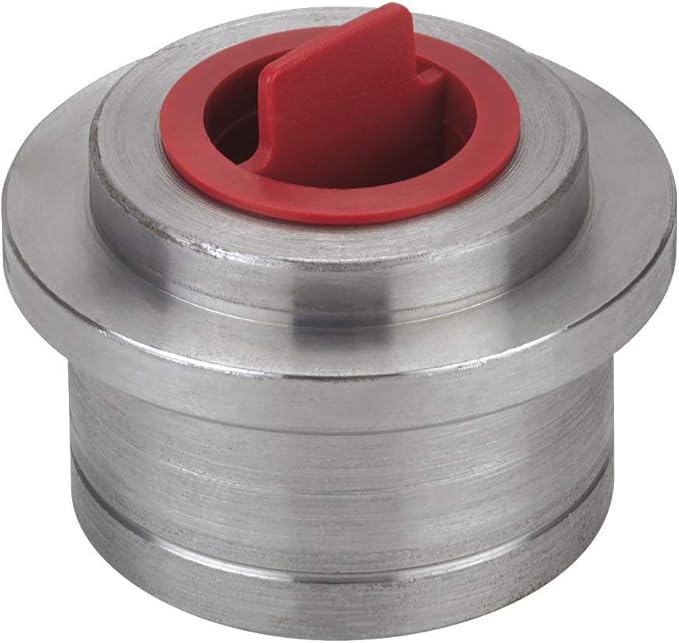 MOCAP Red Center Pull Tapered Plug - OD 0.471-0.547"(12-13.9mm), Flange OD 0.690"(17.5mm), Length 0.440"(11.2mm) - Replacement End Plug- Tapered Plug Cap for Holes, Pipe, Fittings & More (Pack of 900)