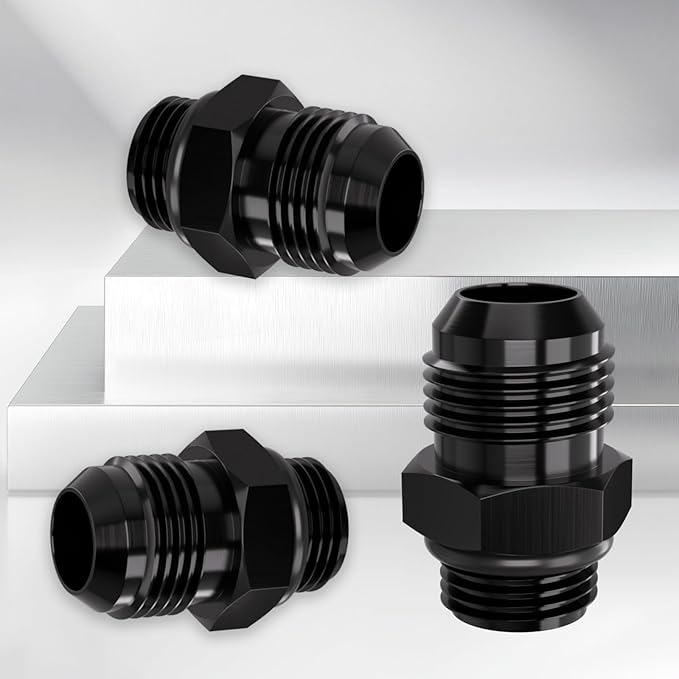 8AN Flare to AN10 ORB Male O-Ring Fitting Adapter (2PCS)
