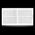 24x12 Vent Register [Duct Opening], Vent Covers for Home Ceiling, Two-Way Ventilation Register, Adjustable Solid Steel Wall Register Vent Cover (24"W x12"H [Duct Opening])