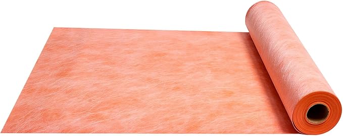 VEVOR Waterproof Membrane for Shower, 3.3 x 33 ft 108 sq.ft Waterproofing Tile Membrane, 20 mil Thickness Polyethylene Fabric Roll, Easy to Cut for Bathroom, Kitchen, Sauna, Walls, Underlayment