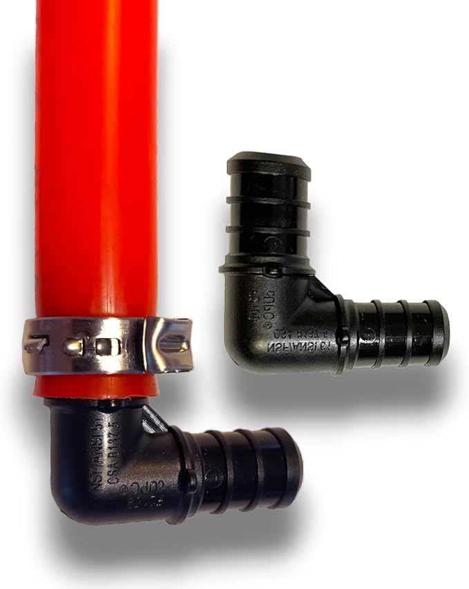 PEX 60 Pack 1/2" Tees, Couplings and Elbows, Poly PPSU Crimp Pex Fittings (F2159) With Elbows (20 PCS), Tees (20 PCS) and Straight Couplings (20 PCS), Fittings Combo for Whole House Plumbing Array