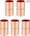 Straight Coupling Copper Fittings 3/8 Inch Copper Pipe Welding Joint Connector Adapter For HVAC Air Conditioning