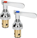 Handle Stem Assembly Replacement Valve Hot & Cold, Brass Spindle Assembly Cartridge Faucet Valve for Kitchen Wall Mount Commercial Faucet
