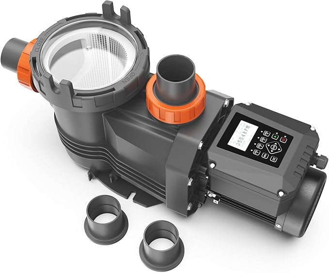 Variable Speed Pool Pump, 2.5HP Inground/Above Ground Pool Pump, 220V-240V, High Flow 10567GPH Energy-Efficient Self Priming Swimming Pool Pumps with Filter Basket and Cover