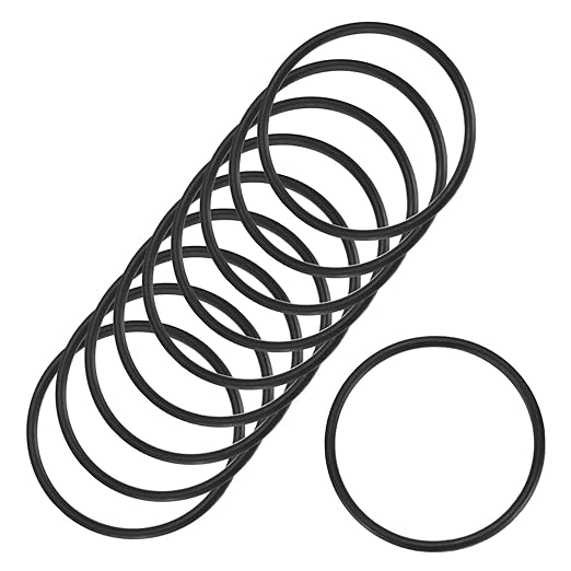 10-Pcak Nitrile Rubber O-Rings, 34mm ID, 38mm OD, 2mm Width, Metric Sealing Washer Gasket for Automotive Machine Plumbing/Faucet/Air or Gas Connections, Resists Oil and Heat