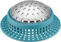 Shower Drain Hair Catcher, Shower Drain Cover, Bathtub Drain Hair Catcher for Pop-Up & Regular Drains