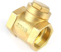 DN40 Brass Swing Check Valve High Pressure 232PSI Non Return Valve Female Thread One Way Flow Control for Water Systems Heavy Duty Plumbing Fitting