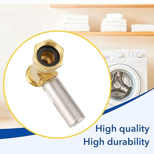Straight Water Hammer Arrestor for Washing Machine, 3/4 Inch Swivel FHT X 3/4 Inch MHT Stainless Steel Chamber and Washers, Absorb Shock and Reduce Noise (2pcs)