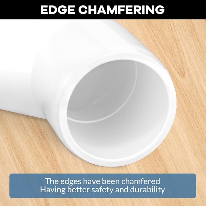 12-Pack 3/4 inch 45 Degree Elbow PVC Fitting, 2 Way Furniture Grade Pipe Connector for DIY PVC Shelf Building Furniture Greenhouse Garden Support Structure Frame