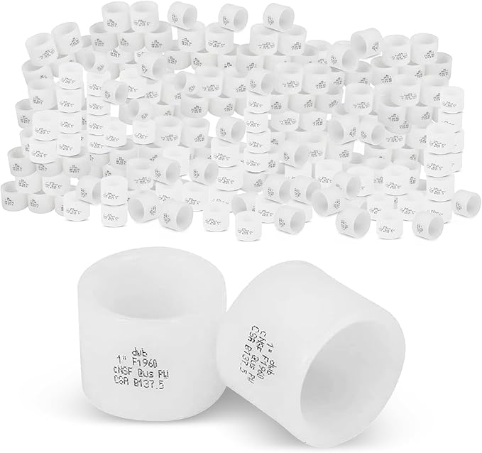 (Pack of 500) Seelink 1 Inch PEX A Expansion Rings, Expansion Rings and Sleeves for PEX A Pipe and Fitting Connection