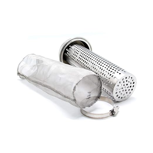 QiiMii 1.5" Tri-Clamp Filter SS304 Sanitary Fittings Inline Straight Strainer with 100 Mesh Stainless Steel Screen（1.5 INCH）