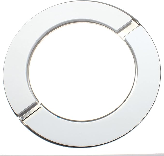 4 Pcs 4.0 Inch Wall Split Flange Stainless Steel Round Escutcheon Plate Wall-Mounted Self-Adhesive Water Pipe Cover for Water Pipe Faucet Decoration Accessories