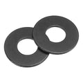 uxcell 50Pcs M10 Fender Washers, Carbon Steel Flat Washer 25mm OD, 1.5mm Thickness, Metal Gasket for Screws and Bolts, Black Oxide
