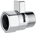 BRIGHT SHOWERS Water Flow Control Valve, Brass Shower Water Valve with Handle Lever, Flow Regulator Water-Saver Volume, Chrome