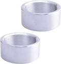 Aluminum 2 Inch NPT Female Thread Weld On Pipe Fitting Bung 2" NPT Female Pipe Coupling 2Pcs