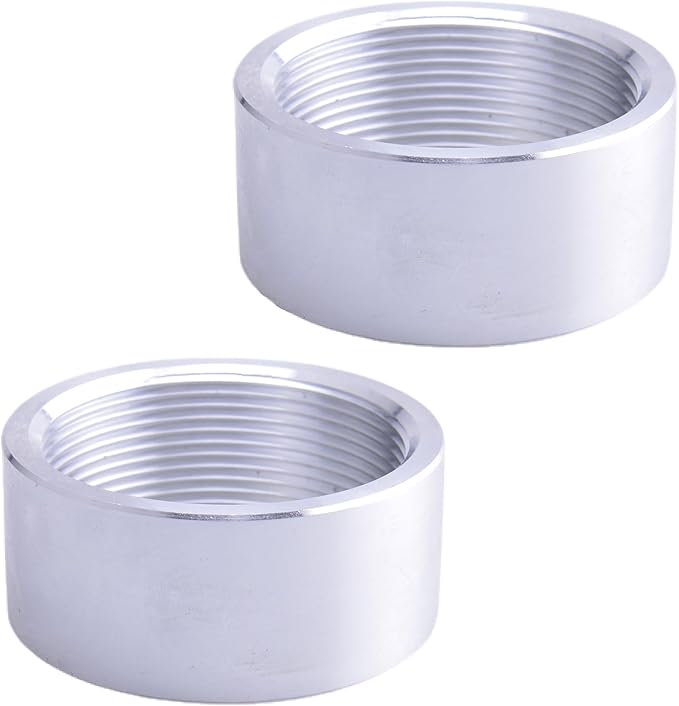 Aluminum 2 Inch NPT Female Thread Weld On Pipe Fitting Bung 2" NPT Female Pipe Coupling 2Pcs
