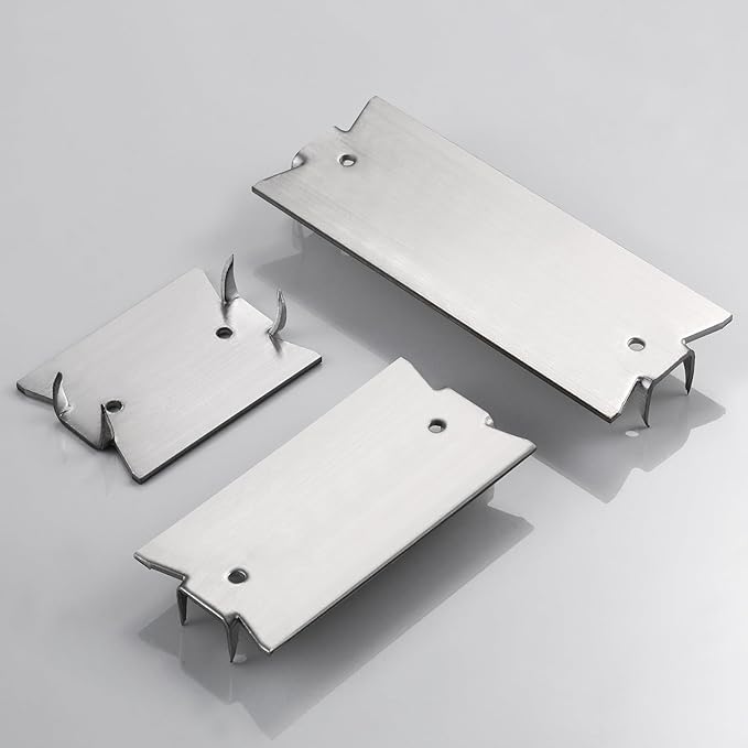 Wensilon(190 pcs) Stainless Steel 304 1.5X3 Inch 16-Gauge Anti-Nail Protection Plate Shield Stainless Steel, Nail Plate for Wood Studs, Steel Cable Wire Protector Plate with Sharp Pointed Prongs