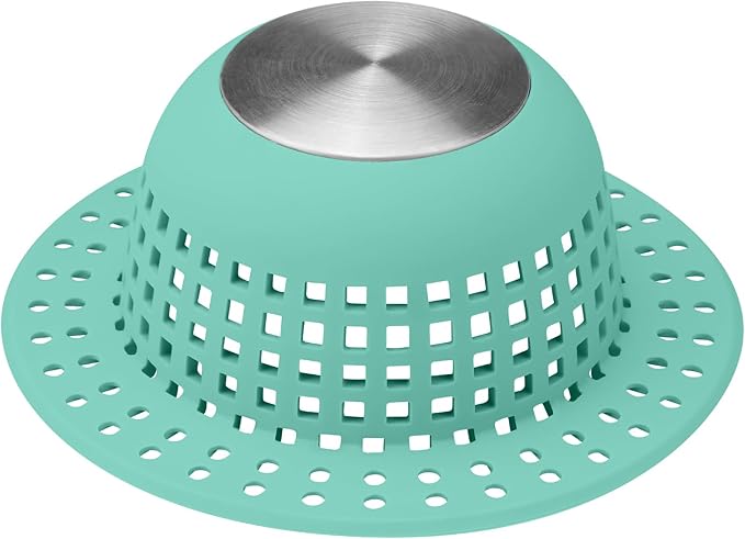 Shower Drain Hair Catcher Bathtub Drain Cover Shower Protector for Pop-Up & Regular Drains