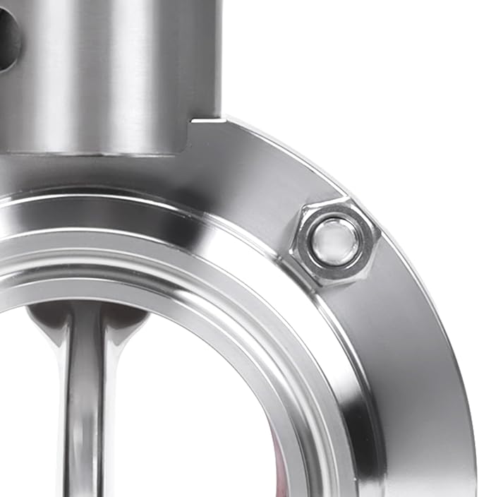 DERNORD 2 Pack 2 Inch Tri Clamp Sanitary Butterfly Valve with Pull Handle Stainless Steel 304 Tri Clamp Clover (2" Tube OD)