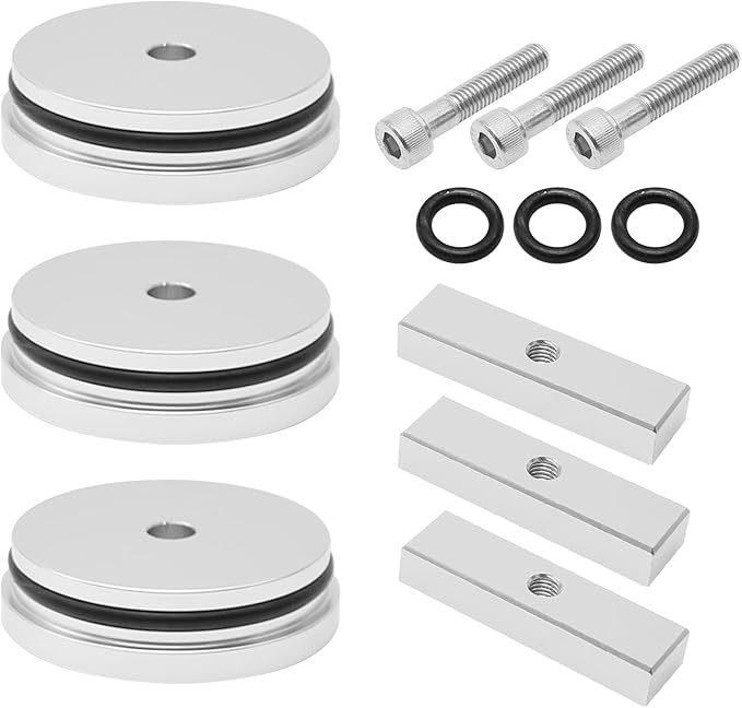 3PCS Billet Aluminum Freeze Plug Kit Replacement for Cummins Dodge Turbo Diesel 5.9L 12v/24v 1989-2007
