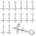 Swpeet 15 Set M6×70mm Eye Bolt Toggle Bolts and Wing Nut Kit with Hex Nuts, Washers Assortment Kit, Heavy Duty Butterfly Toggle Anchors Swag Hooks for Hanging Heavy Items on Drywall