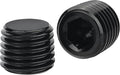 EVIL ENERGY 1/16" NPT Plugs Aluminum Socket Allen Head Black, 2PCS