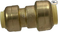 XFITTING Push Fit 1/2 Inch x 3/8 Inch Push Fit Coupling, Push Fit Reducing Coupling, 27-6-8=10XX, 10 Pieces