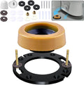 Toilet Flange Repair Kit with Extra Thick Wax Ring for Toilets Install or Leaking Toilet Wax Ring Replacement Kit Include Mounting Hardware Fits 3-inch or 4-inch Waste Lines