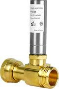 Stainless Steel Water Hammer Arrestor For Washing Machine， 3/4 Inch Swivel FHT x 3/4 Inch MHT，Designed for Washing Machine, Reduce Banging Noise