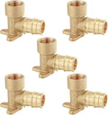 EFIELD Pex A Expansion Fittings 3/4"x 1/2" Female NPT Drop-ear Elbow, F1960 (Pack of 5),(PEX1960086-5PCS)
