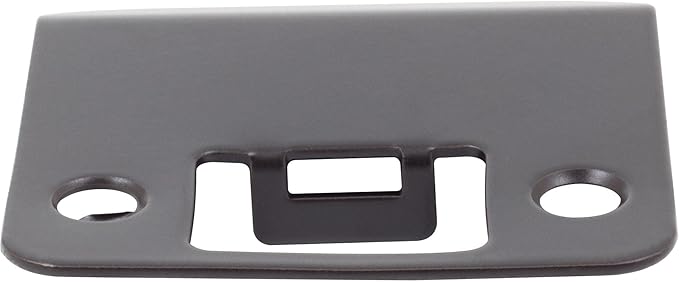 Stone Harbor Hardware Round Corner Extended Lip Strike, 2-1/4" x 1-3/4", (2-1/4" Overall Length), Matte Black