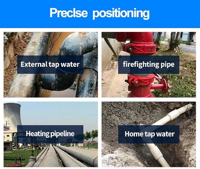 PQWT L2000 Plumber Tool Pipe Water Leak Detector for 5M Different Pipeline Outdoor