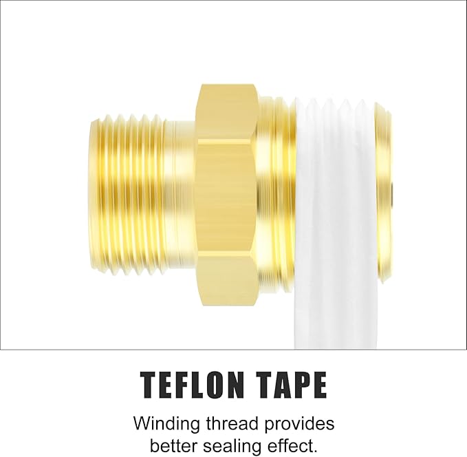 GASHER 10PCS Brass Compression Tube Pipe Fitting Connector, 3/16" Tube OD x 1/8" NPT Male Connector