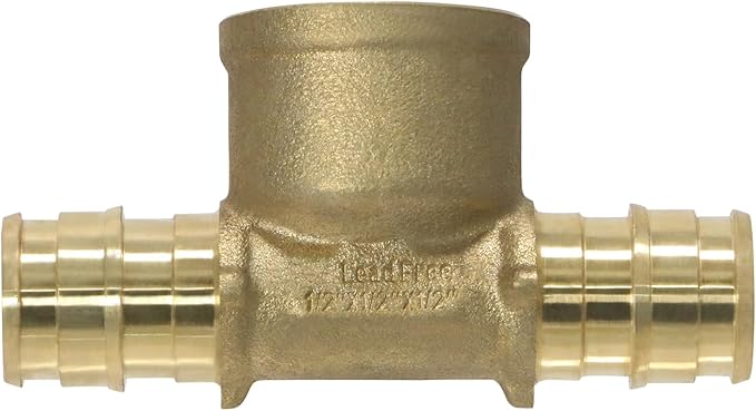 XFITTING Pex A 1/2 Inch x Pex A 1/2 Inch x 1/2 Inch Female NPT Tee, Pex A Female NPT Tee, 29-6-3=2XX, 2 Pieces