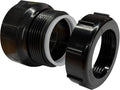 LESSO ABS Trap Adapter, 1-1/2 x 1-1/4 Inch ABS Female Pipe Fitting, SCH40 White