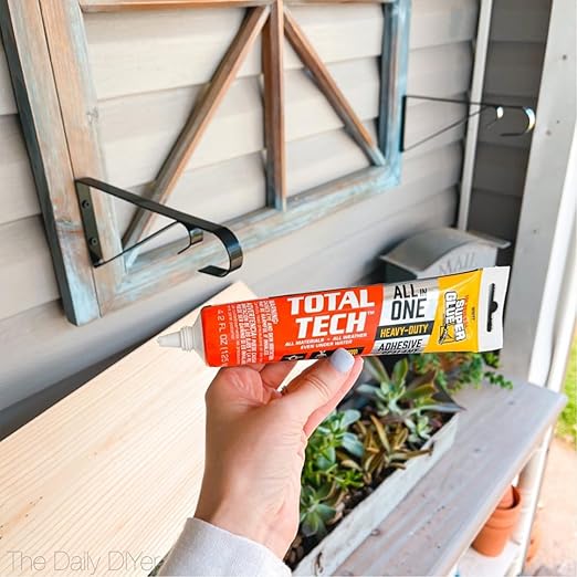 Total Tech, White, 4.2oz Tubes, Heavy-Duty Adhesive & Sealant Caulk, Flexible, All-Weather, Watertight, UV-Resistant, High Strength, Instant Grab, Ideal for Pools, Sinks, Bathtubs