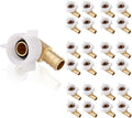 25-Pack HeSun PEX Fittings, 3/4" Pex x 3/4" Female NPT Swivel Elbow, Brass Crimp Fitting for ASTM F1807(PEX1807211-25)