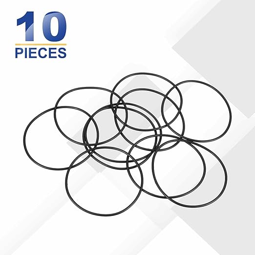 HARFINGTON 10pcs Nitrile Rubber O-Rings 60mm OD 56mm ID 2mm Width Metric Buna-N NBR Sealing Gasket Plumbing Sealing Repair O Rings for Car Auto Vehicle Repair Faucet Air Gas